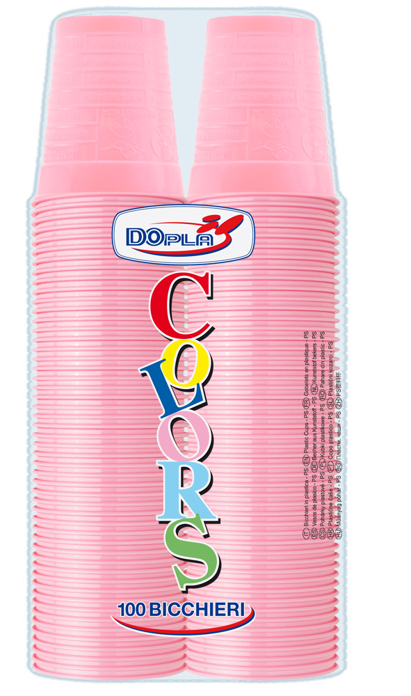 058127 BICCH 200ML 100PZ (2X50) ROSA M