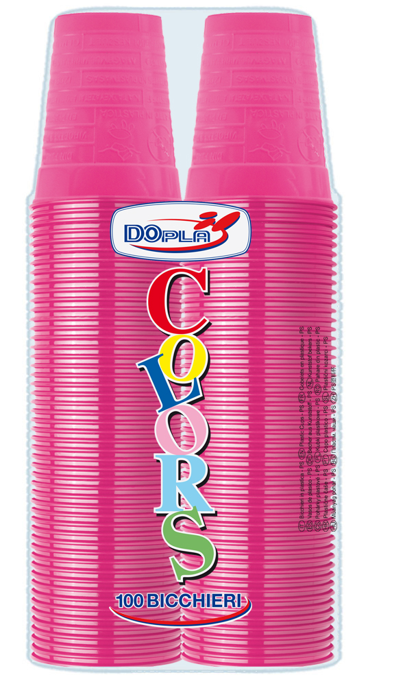 058258 BICCH 200ML 100PZ (2X50) FUCSIA M